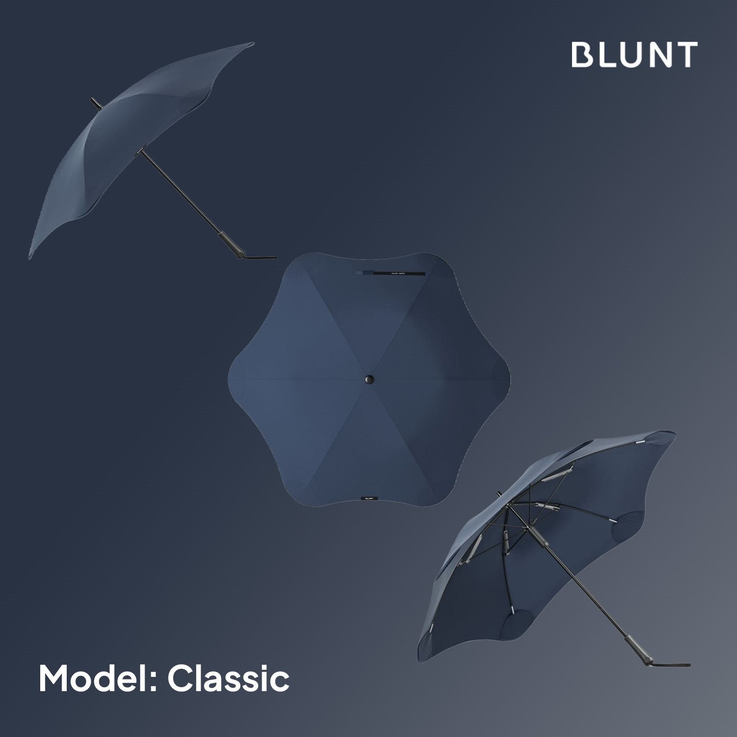 BLUNT Umbrella 'Classic' Midnight Navy