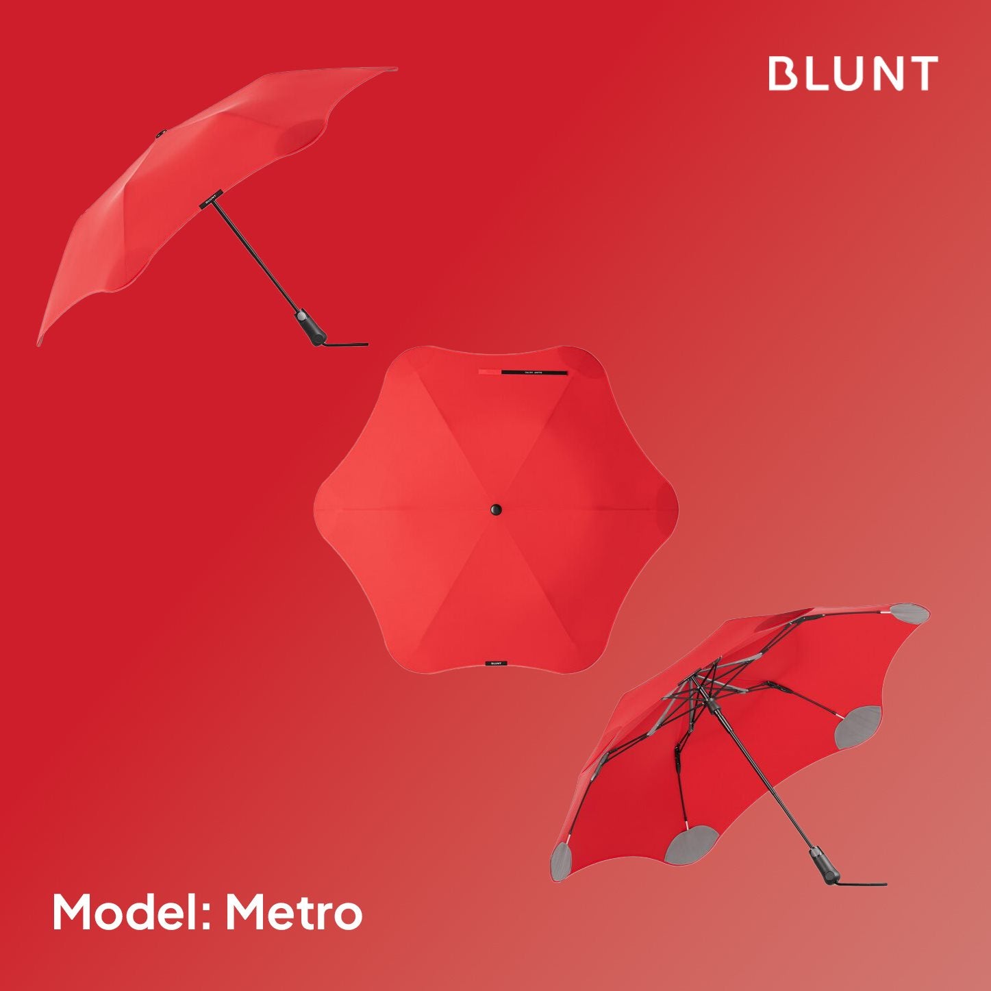 BLUNT Umbrella 'Metro' Red