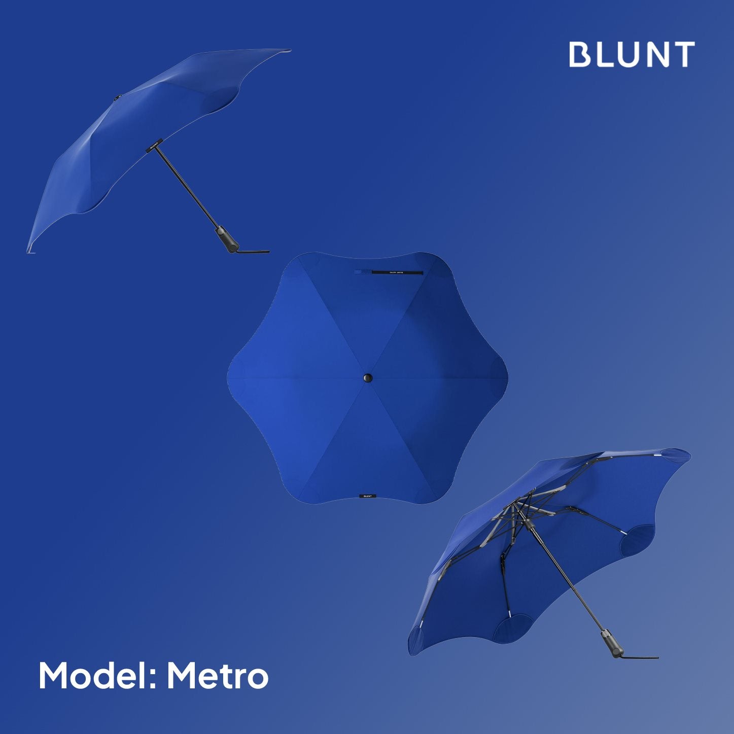 BLUNT Umbrella 'Metro' Ocean Blue