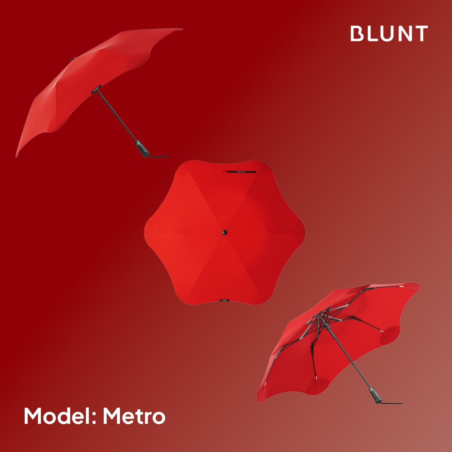 BLUNT Umbrella 'Metro' Cherry Red