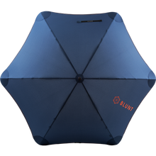 Load image into Gallery viewer, 2020 Navy/Orange Sport Blunt Umbrella Top View