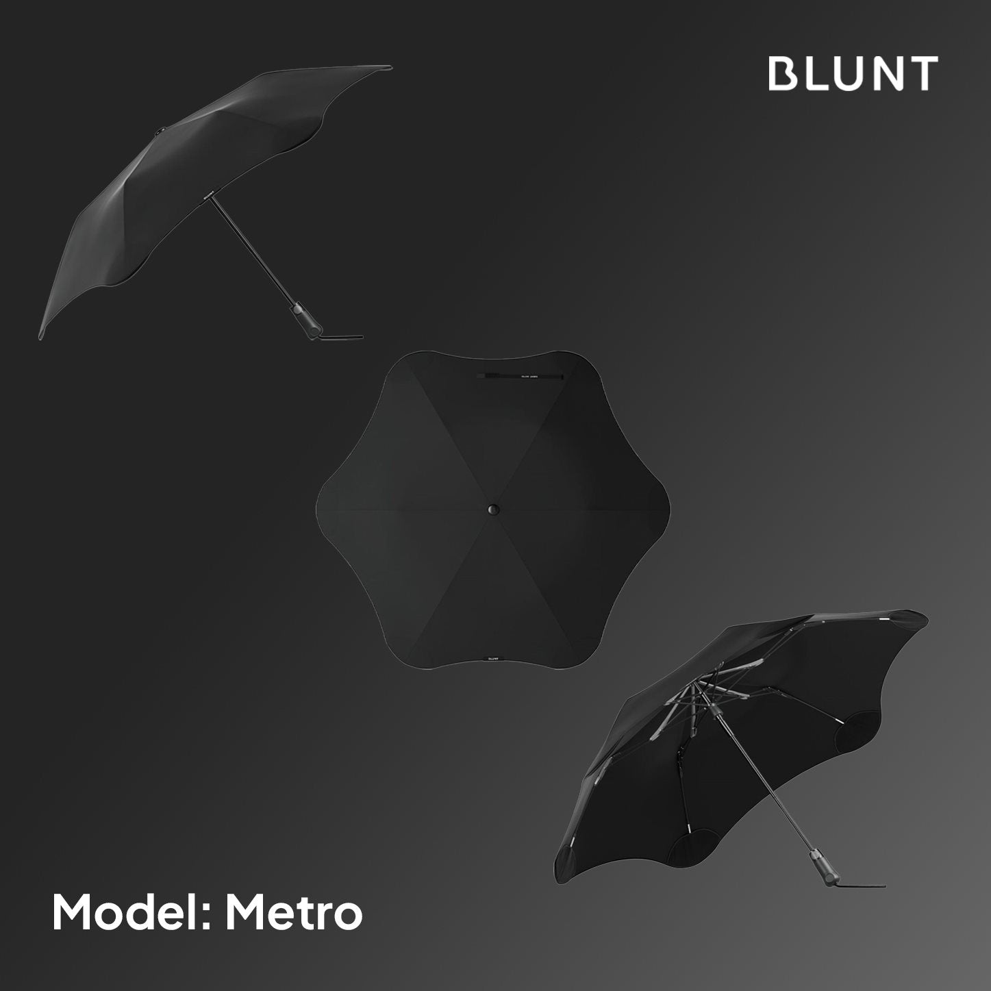 BLUNT Umbrella 'Metro' Ink Black