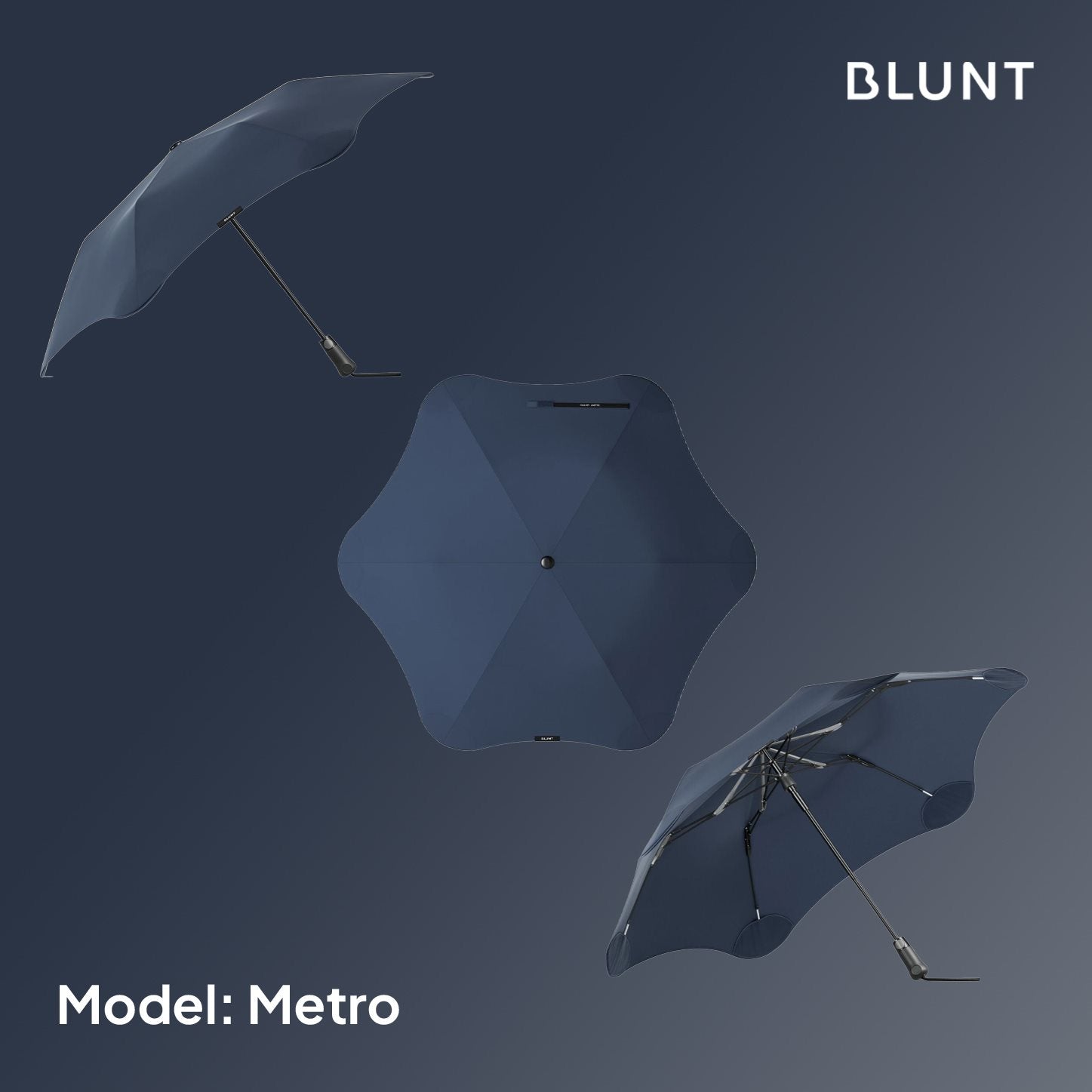 BLUNT Umbrella 'Metro' Midnight Navy
