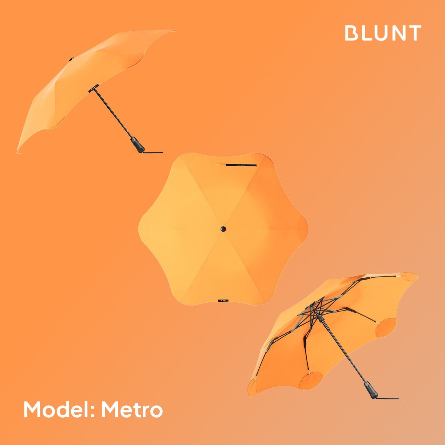 BLUNT Umbrella 'Metro' Mango Orange