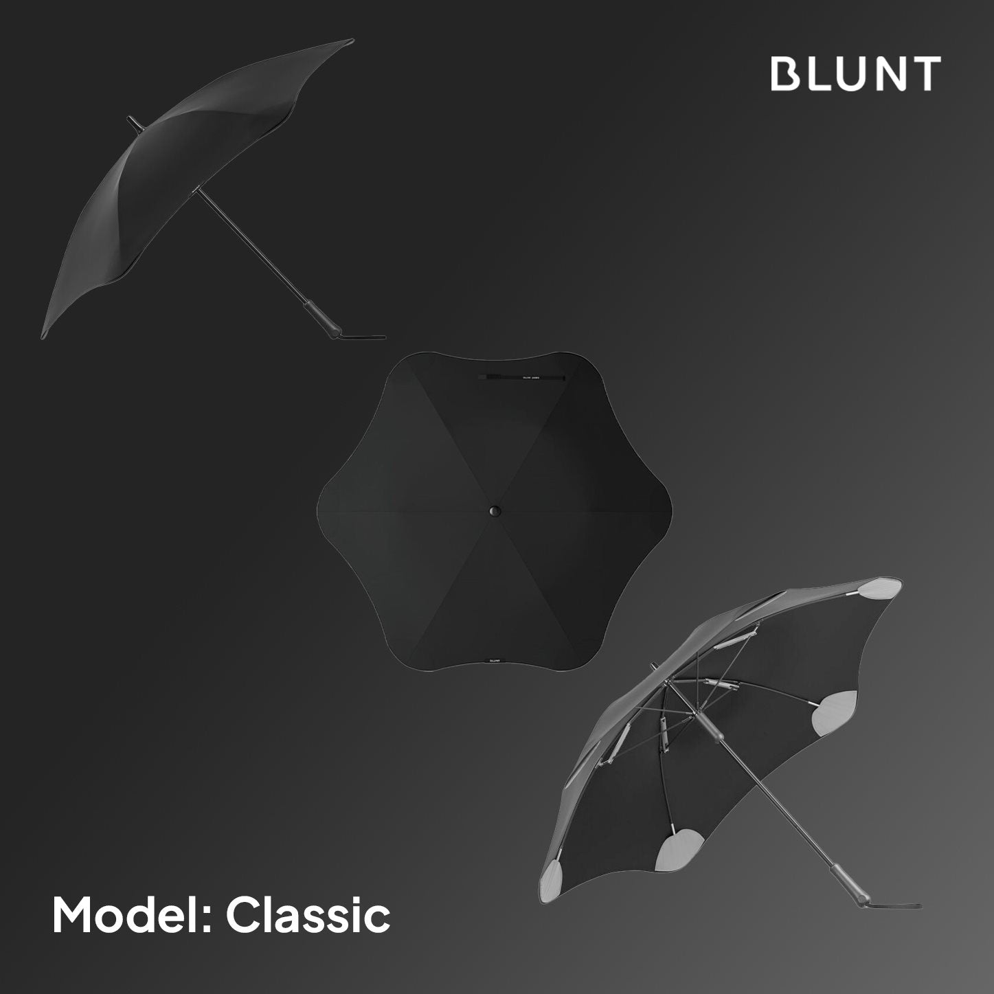 BLUNT Umbrella 'Classic' Ink Black
