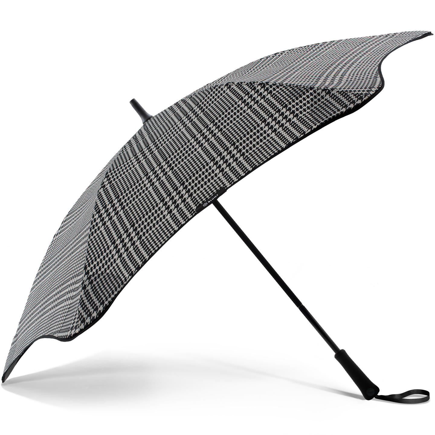 2020 Classic Houndstooth Blunt Umbrella Side View