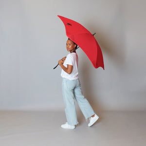 2020 Classic Red Blunt Umbrella Model Side View