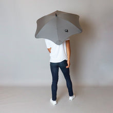 Load image into Gallery viewer, 2020 Charcoal Coupe Blunt Umbrella Model Back View