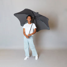 Load image into Gallery viewer, 2020 Charcoal Exec Blunt Umbrella Model Front View