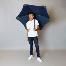 Load image into Gallery viewer, 2020 Navy Exec Blunt Umbrella Model Front View
