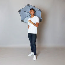 Load image into Gallery viewer, 2020 Metro Houndstooth Blunt Umbrella Model Front View