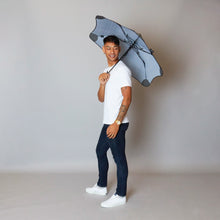Load image into Gallery viewer, 2020 Metro Houndstooth Blunt Umbrella Model Side View