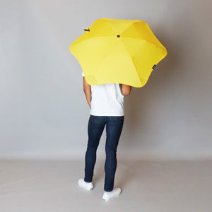 2020 Metro Yellow Blunt Umbrella Model Back View