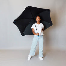 Load image into Gallery viewer, 2020 Black/Blue Sport Blunt Umbrella Model Front View