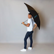 Load image into Gallery viewer, 2020 Black/Blue Sport Blunt Umbrella Model Side View
