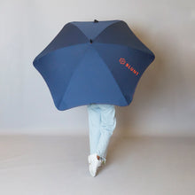 Load image into Gallery viewer, 2020 Navy/Orange Sport Blunt Umbrella Model Back View